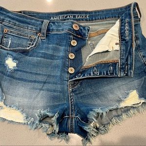 American Eagle blue Jean shorts.